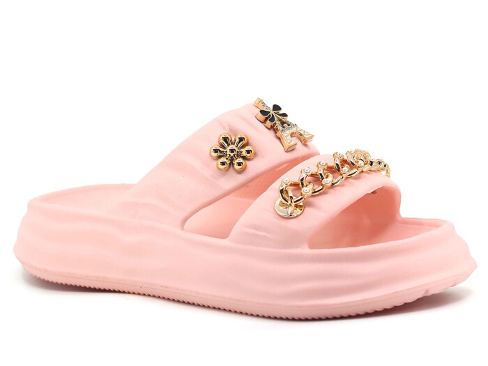 Sonimix Zenne EZ0118.02 Çift Bantlı Lux Eva Terlik Pudra - Sonimix