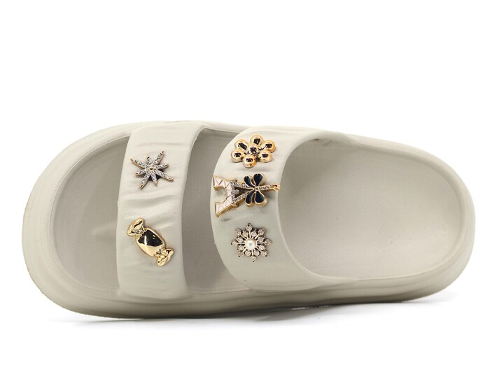 Sonimix Zenne EZ0118.02 Çift Bantlı Lux Eva Terlik Taş - Sonimix (1)