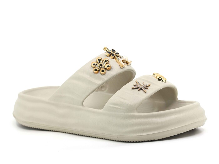 Sonimix Zenne EZ0118.02 Çift Bantlı Lux Eva Terlik Taş - Sonimix