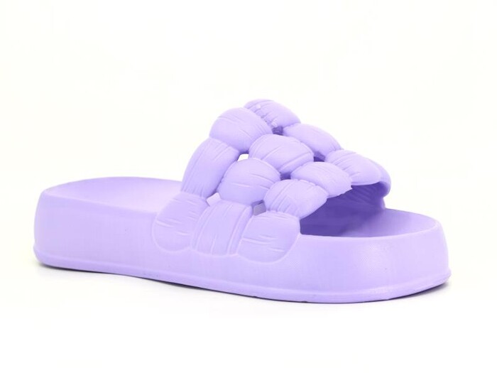 Sonimix Zenne EZ0127.01 Örgülü Yüksek Lux Eva Terlik Lila - Sonimix