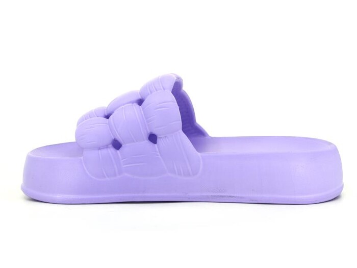 Sonimix Zenne EZ0127.01 Örgülü Yüksek Lux Eva Terlik Lila - Sonimix (1)