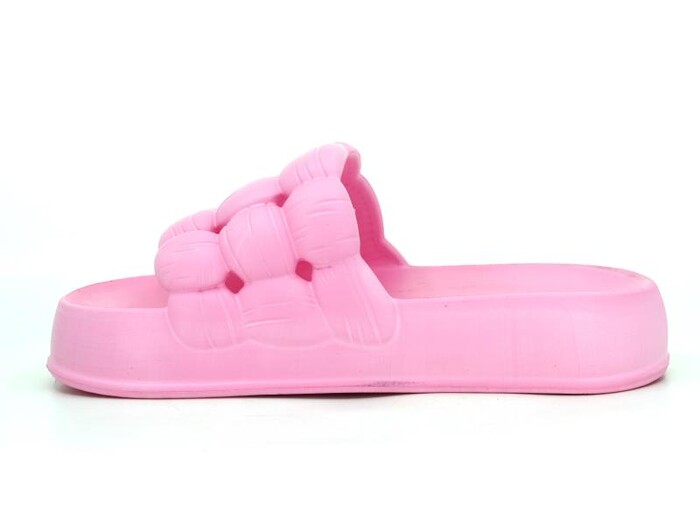 Sonimix Zenne EZ0127.01 Örgülü Yüksek Lux Eva Terlik Pembe - Sonimix (1)