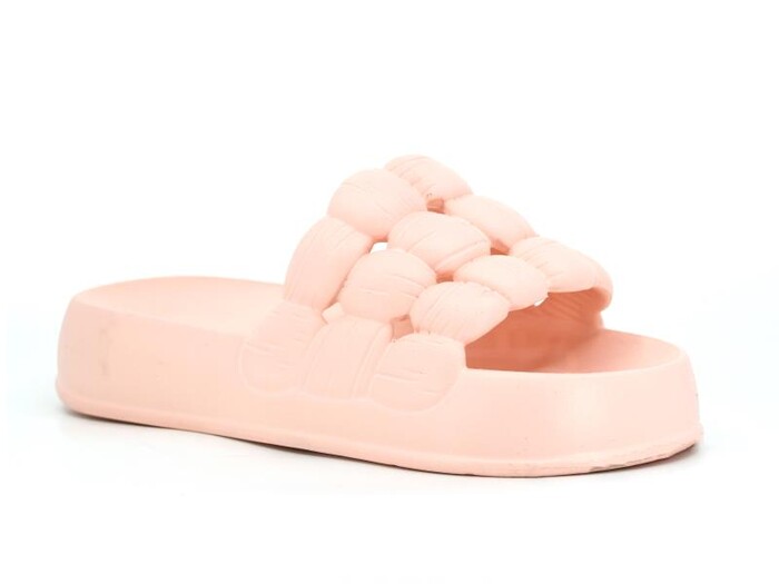 Sonimix Zenne EZ0127.01 Örgülü Yüksek Lux Eva Terlik Pudra - Sonimix