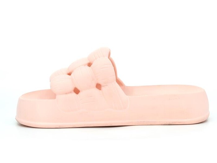 Sonimix Zenne EZ0127.01 Örgülü Yüksek Lux Eva Terlik Pudra - Sonimix (1)