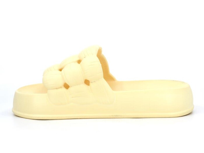 Sonimix Zenne EZ0127.01 Örgülü Yüksek Lux Eva Terlik Soft Sarı - Sonimix (1)