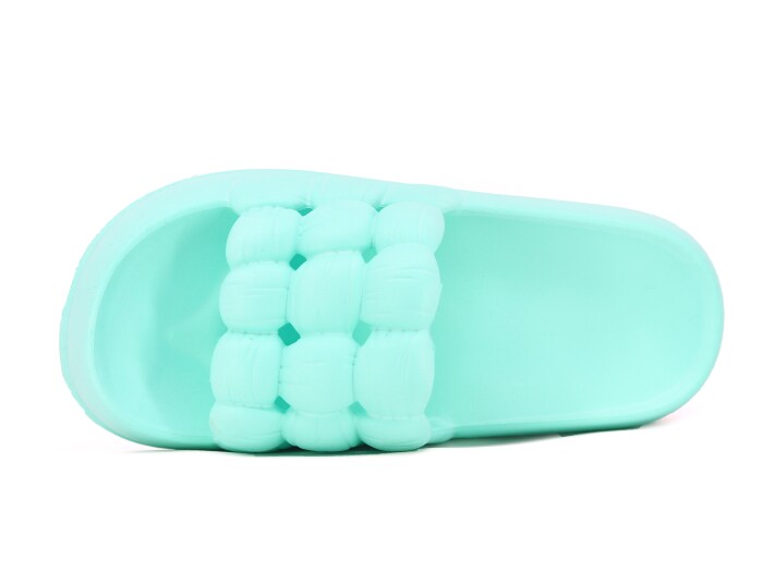 Sonimix Zenne EZ0127.01 Örgülü Yüksek Lux Eva Terlik Su Yeşili - Sonimix (1)