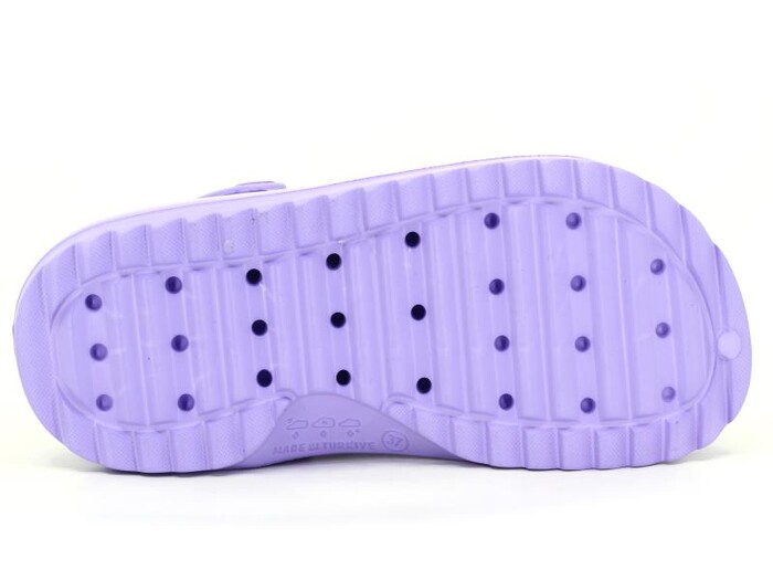 Sonimix Zenne EZ0129.01 Yüksek Taşlı Eva Cross Terlik Lila - 4