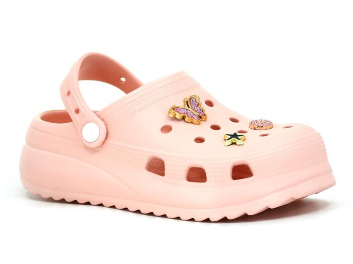 Sonimix Zenne EZ0129.01 Yüksek Taşlı Eva Cross Terlik Pudra - Sonimix