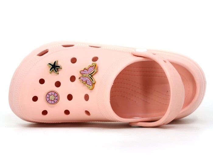 Sonimix Zenne EZ0129.01 Yüksek Taşlı Eva Cross Terlik Pudra - Sonimix (1)