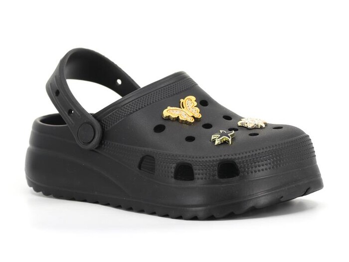 Sonimix Zenne EZ0129.01 Yüksek Taşlı Eva Cross Terlik Siyah - Sonimix