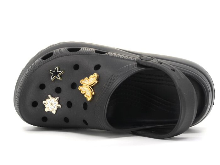 Sonimix Zenne EZ0129.01 Yüksek Taşlı Eva Cross Terlik Siyah - Sonimix (1)