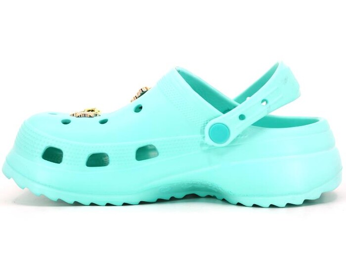 Sonimix Zenne EZ0129.01 Yüksek Taşlı Eva Cross Terlik Su Yeşili - 3