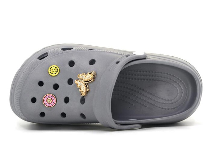 Sonimix Zenne EZ0129.01 Yüksek Taşlı Eva Cross Terlik Açık Gri - Sonimix (1)