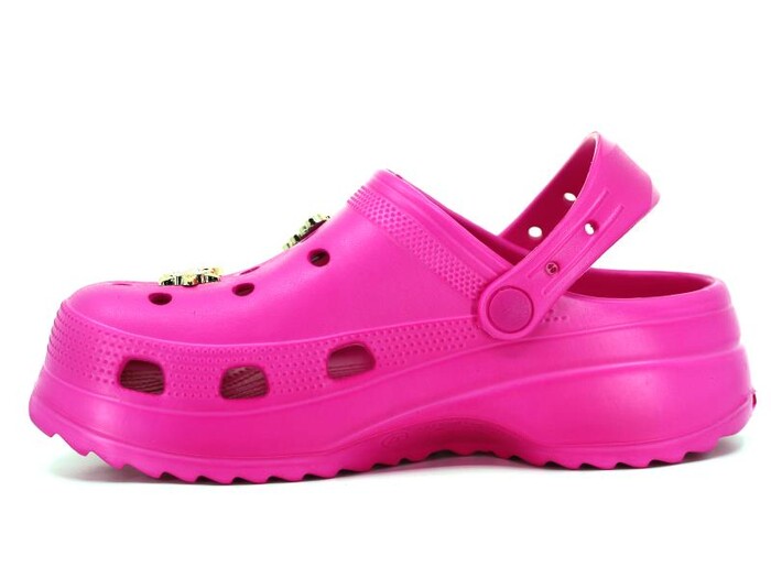 Sonimix Zenne EZ0129.01 Yüksek Taşlı Eva Cross Terlik Fuşya - Sonimix (1)