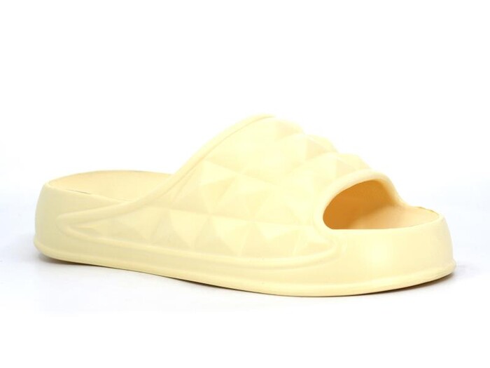 Sonimix Zenne EZ0134.01 Piramit Yüksek Lux Eva Terlik Soft Sarı - Sonimix