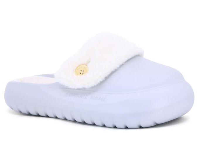 Sonimix Zenne EZ0137.01 İçi Peluşlu Eva Werner Ev Terliği Buz Grisi - Sonimix