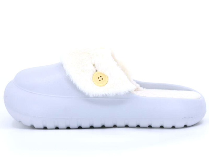 Sonimix Zenne EZ0137.01 İçi Peluşlu Eva Werner Ev Terliği Buz Grisi - Sonimix (1)