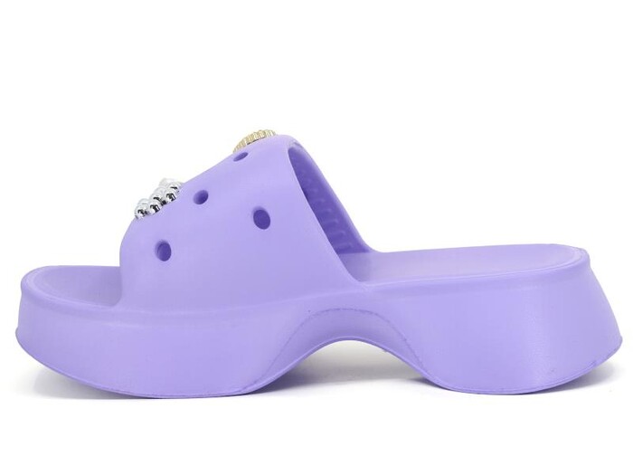 Sonimix Zenne EZ0156.01 Yüksek Zincirli Lux Eva Terlik Lila - Sonimix (1)