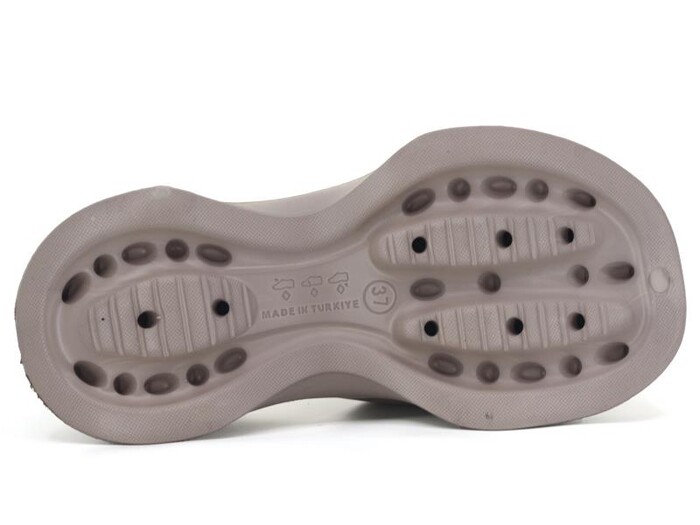 Sonimix Zenne EZ0156.01 Yüksek Zincirli Lux Eva Terlik Vizon - 3