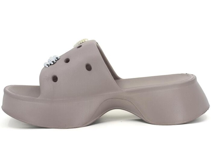 Sonimix Zenne EZ0156.01 Yüksek Zincirli Lux Eva Terlik Vizon - Sonimix (1)