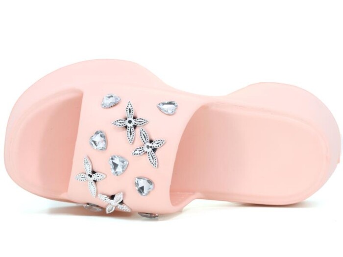 Sonimix Zenne EZ0156.02 Yüksek Kristal Lux Eva Terlik Pudra - Sonimix (1)