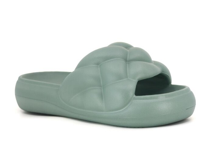 Sonimix Zenne EZ0157.01 Örgülü Lux Eva Terlik Çağla Yeşili - Sonimix