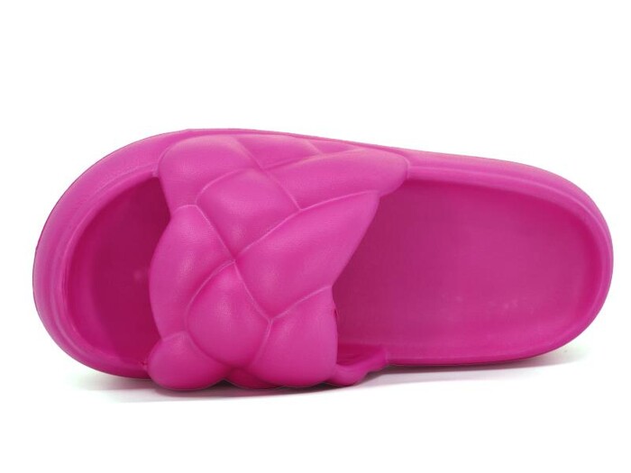 Sonimix Zenne EZ0157.01 Örgülü Lux Eva Terlik Fuşya - Sonimix (1)