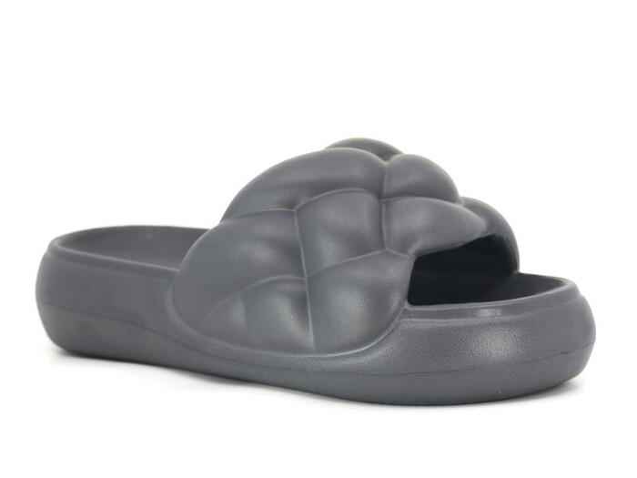 Sonimix Zenne EZ0157.01 Örgülü Lux Eva Terlik Koyu Gri - Sonimix