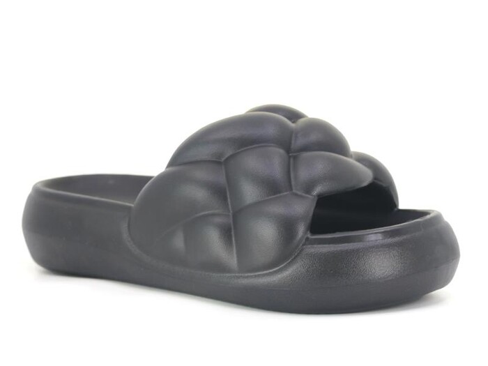 Sonimix Zenne EZ0157.01 Örgülü Lux Eva Terlik Siyah - Sonimix