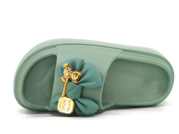 Sonimix Zenne EZ0159.02 Kristal Taşlı Yüksek Lux Eva Terlik Çağla Yeşili - Sonimix (1)