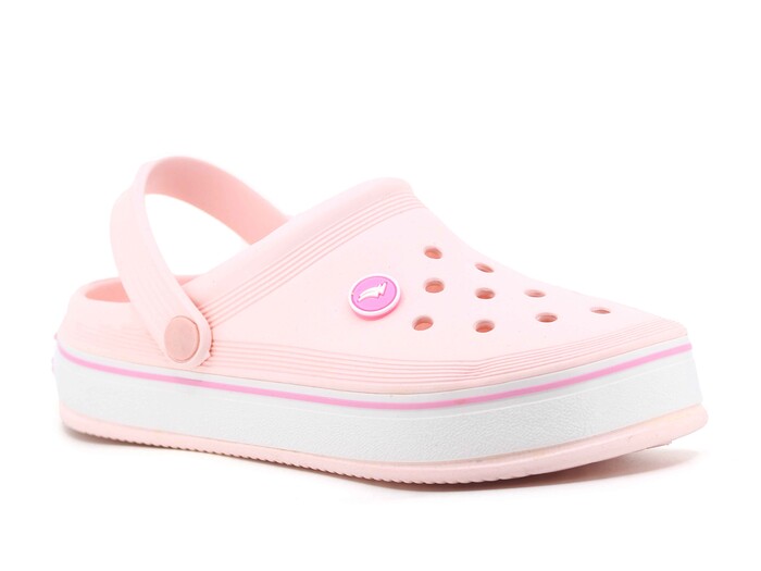 Sonimix Zenne EZ0168.01 Yeni Sargılı Eva Cross Terlik Pudra - Beyaz - Pembe 