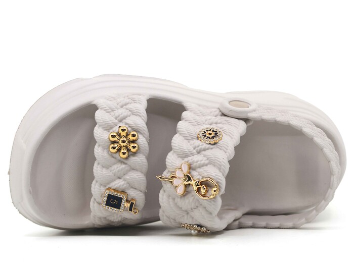 Sonimix Zenne EZ0169.01 Taşlı Hasır Döngülü Lux Eva Terlik Kum - 2