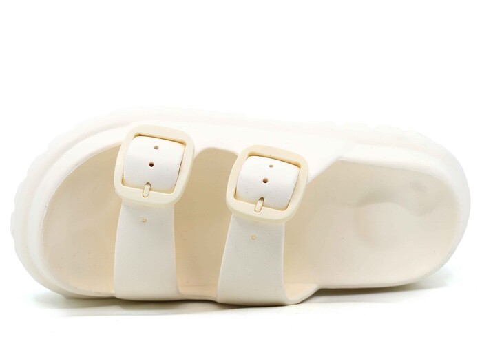 Sonimix Zenne EZ0173.01 Çift Tokalı Lux Eva Terlik Krem - Sonimix (1)