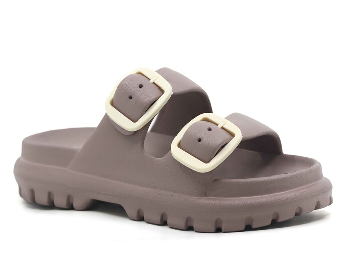 Sonimix Zenne EZ0173.01 Çift Tokalı Lux Eva Terlik Vizon - Sonimix