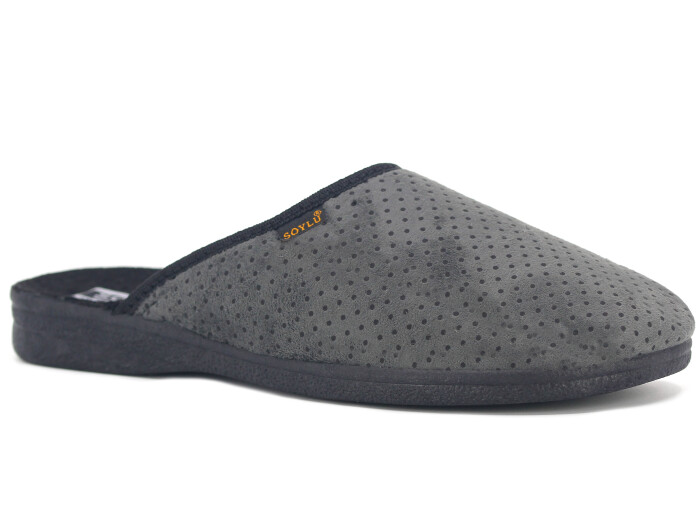 Soylu Merdane 2022 Kışlık PVC Ev Terliği Füme - Soylu