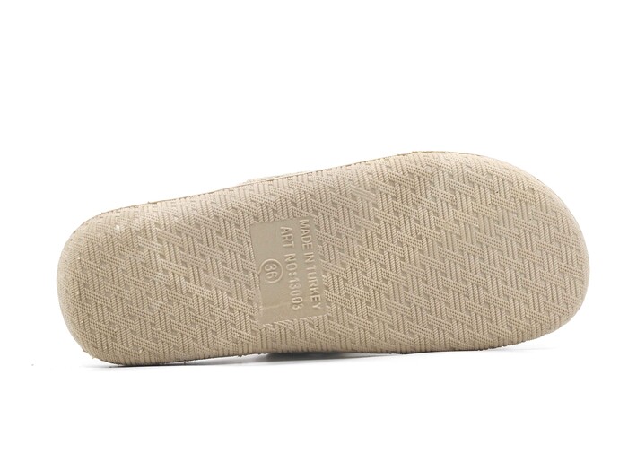 Soylu Zenne 003 PVC Poşetli Kaydırmaz Terlik Bej - 3