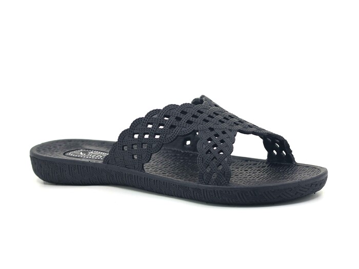 Soylu Zenne 003 PVC Poşetli Kaydırmaz Terlik Siyah - Soylu