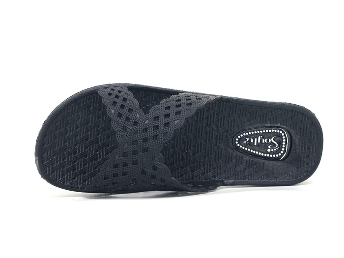 Soylu Zenne 003 PVC Poşetli Kaydırmaz Terlik Siyah - Soylu (1)