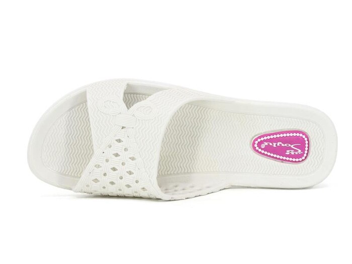Soylu Zenne 008 PVC Poşetli Kaydırmaz Terlik Beyaz - 2