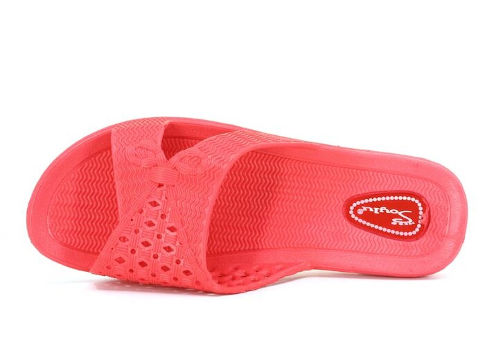 Soylu Zenne 008 PVC Poşetli Kaydırmaz Terlik Nar Çiçeği - Soylu (1)