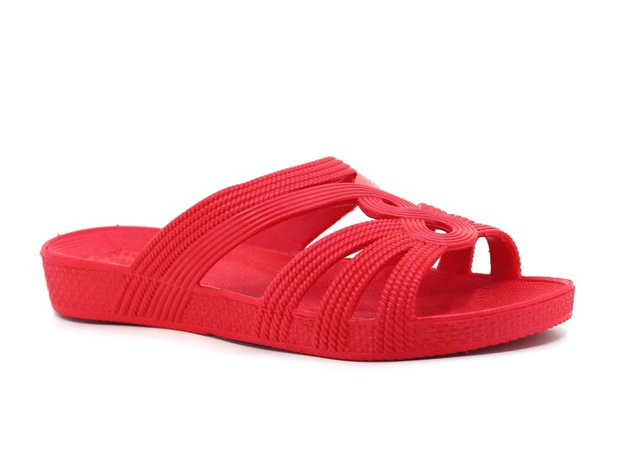 Soylu Zenne 024 PVC Poşetli Kaydırmaz Terlik Kırmızı - Soylu