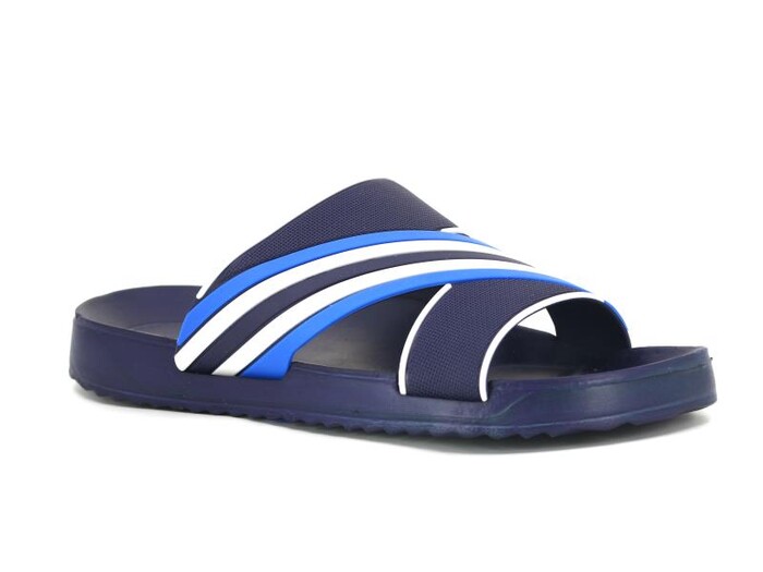 Soylu Zenne 15471 Çapraz Geçmeli Poşetli Lux Eva Terlik Lacivert - Mavi - Beyaz - Soylu