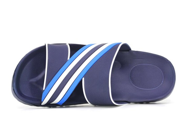 Soylu Zenne 15471 Çapraz Geçmeli Poşetli Lux Eva Terlik Lacivert - Mavi - Beyaz - Soylu (1)