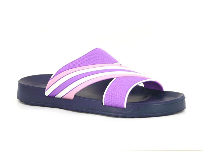 Soylu Zenne 15471 Çapraz Geçmeli Poşetli Lux Eva Terlik Lila - Beyaz - Pudra - Soylu