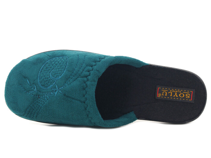 Soylu Zenne 2022 Kışlık PVC Ev Terliği Yeşil - Soylu (1)