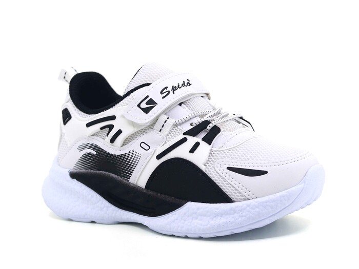 Spido Filet 015 Cırtlı Anorak Spor Ayakkabı Beyaz - Siyah - Spido