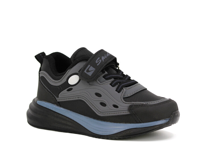 Spido Filet 019 Cilt Spor Ayakkabı Siyah - Füme 