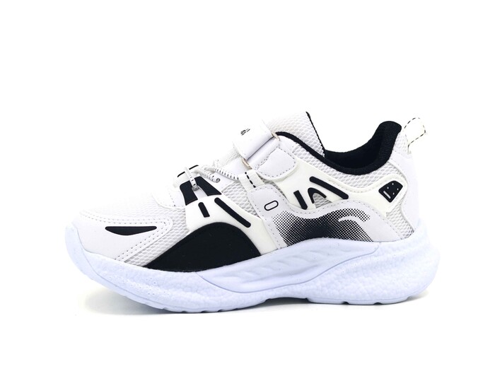 Spido Patik 015 Cırtlı Anorak Spor Ayakkabı Beyaz - Siyah - Spido (1)