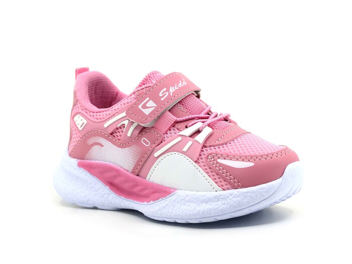 Spido Patik 015 Cırtlı Anorak Spor Ayakkabı Pembe - Beyaz - Spido