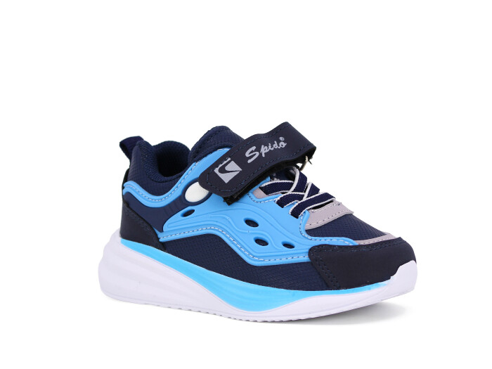 Spido Patik 019 Cilt Spor Ayakkabı Lacivert - Turkuaz - Spido